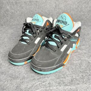 Ewing Athletics Wrap Retro Mens 9 Black Teal Orange Basketball Shoes 1EW90103-96